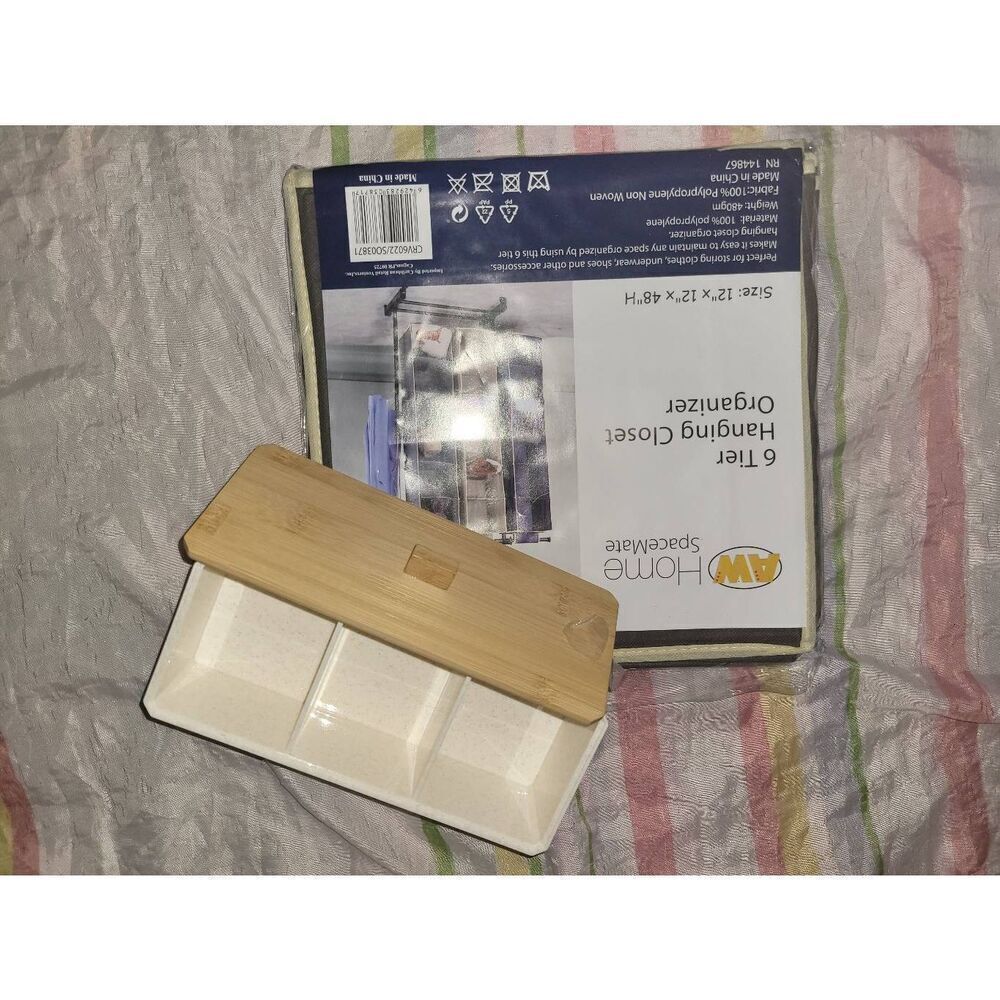 Storage multifunctional wood organizer